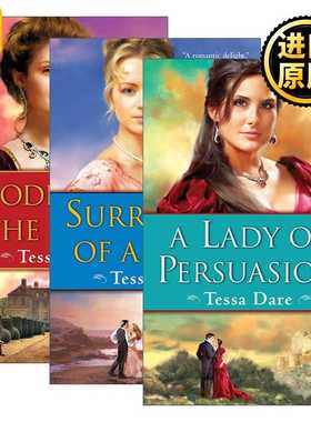 进口原版 英文原版 Wanton Dairymaid Trilogy 流浪女郎三部曲 3册 历史浪漫小说 Tessa Dare 英文版 进口英语原版书籍