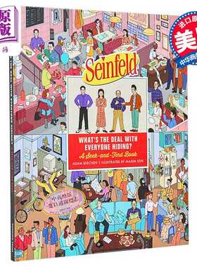 进口原版 *宋飞正传寻找和发现游戏书 25周年纪念版 Seinfeld Whats Deal with Everyone Hiding 英文原版 Adam Bee   Running Pre