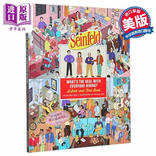 进口原版 *宋飞正传寻找和发现游戏书 25周年纪念版 Seinfeld Whats Deal with Everyone Hiding 英文原版 Adam Bee   Running Pre