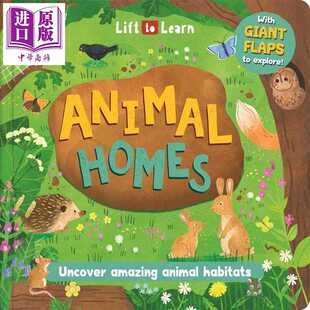 进口原版 Publi 进口 Homes 家园 Autumn 儿童纸板书绘本 动物 少儿科普翻翻书 大自然精美插图图画书 英文原版 翻页书 Animal