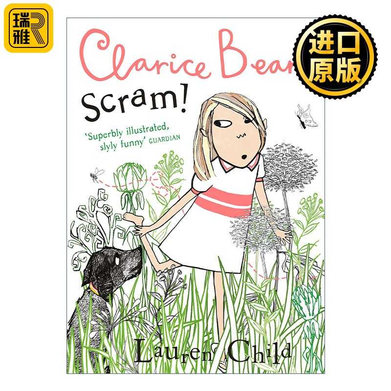 进口原版 Clarice Bean — Scram! 小豆芽成长系列 吓人的狗 儿童幽默成长章节小说 英文原版   HarperCollins