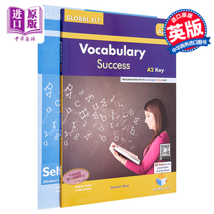 进口原版 *Vocabulary SＵＣcess A2 Key Self-study Edition Global ELT词汇成功A2重点自学套装 含答案 7-12岁   GLOBAL ELT