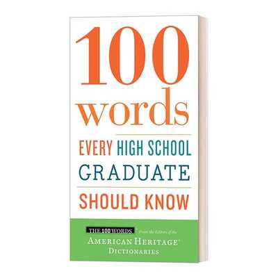 进口原版 英文原版 100 Words Every High School Graduate Should Know 美国高中毕业生应该知道的100个单词 英文版 进口英语