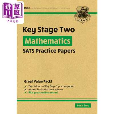进口原版 *新KS2 Maths SATS实践论文套装2 New KS2 Maths SATS Practice Papers Pack 2 with free Online Extras   Coordination