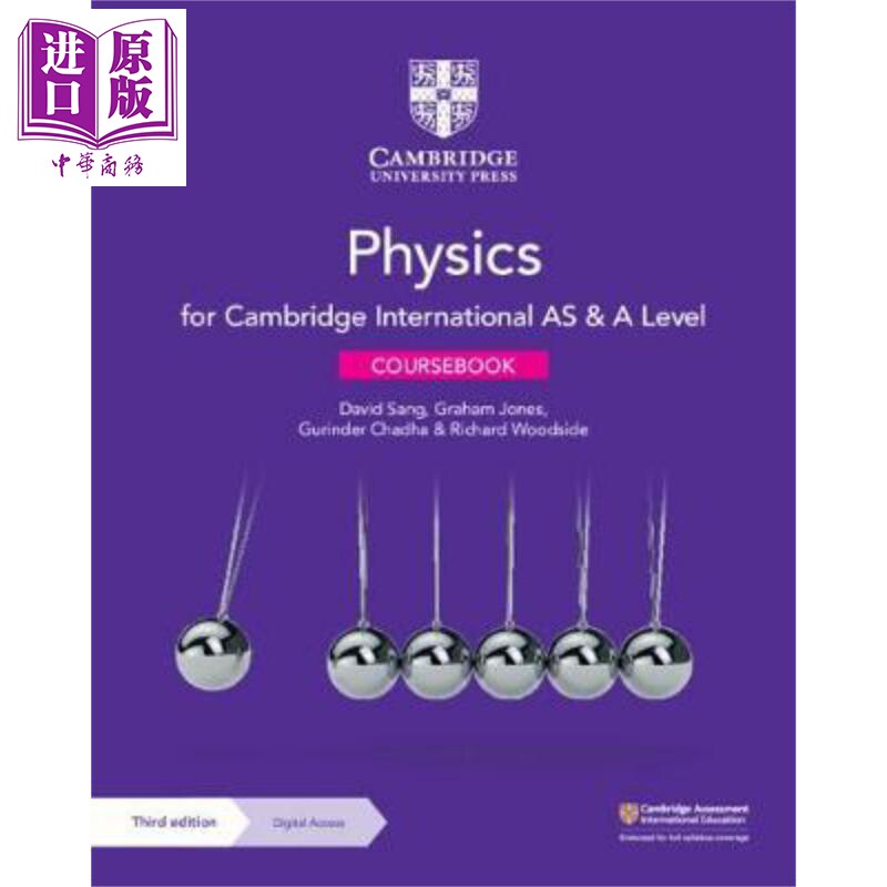进口原版 *Cambridge International AS ALevel Physics Coursebook 正版剑桥国际AS ALevel考试物理教材带线上账号 剑桥大学出