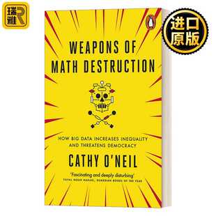 进口原版 英文原版 Weapons of Math DestrＵＣtion 算法霸权 数学杀伤性武器的威胁 凯西·奥尼尔 英文版 Cathy O'Neil 进口英语