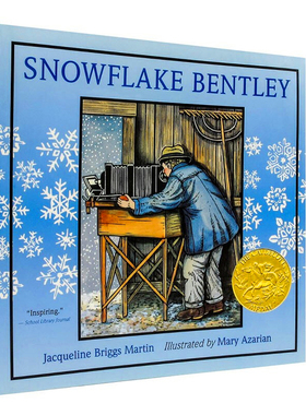 进口原版 英文原版绘本 Snowflake Bentley 雪花人 凯迪克大奖金奖 真实人物传记 儿童启蒙绘本 平装   Sandpiper