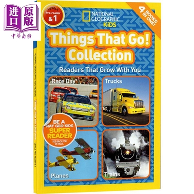 进口原版 *National Geographic Readers 国家地理：交通工具合集 Things That Go 儿童课外阅读科普百科 平装 英文   National Ge