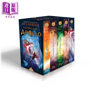 Boxed 阿波罗 Set 进口原版 Riordan The Trials Paperback Disney 5本套装 Book Rick Press 审判 Apollo 英文原版