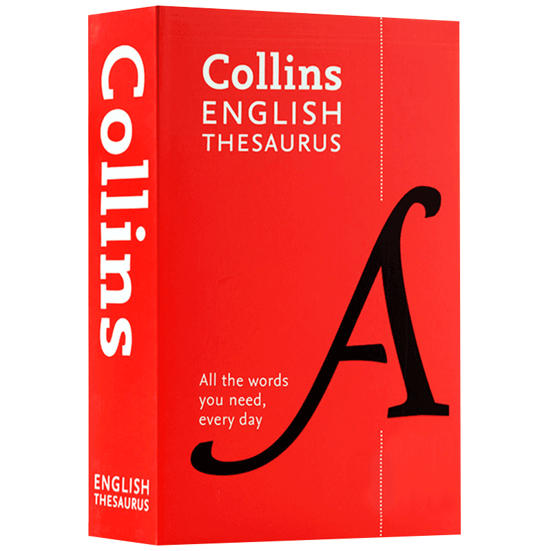 进口原版 柯林斯英语同义词词典 英文原版 Collins English Thesaurus 同义词反义词字典 日常英语词汇 英英词典   Collins