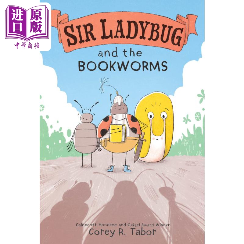 进口原版 *Sir Ladybug and the Bookworms 桥梁漫画书:瓢虫爵士和书虫 英文原版进口图书 儿童绘本漫画故事书 6岁   Balzer + Bra