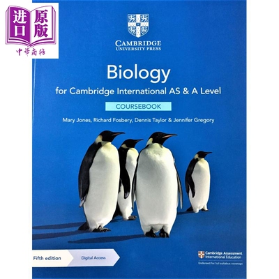 进口原版 * Cambridge International AS ALevel Biology Coursebook 正版剑桥国际AS ALevel生物教材带线上资源 英   剑桥大学出