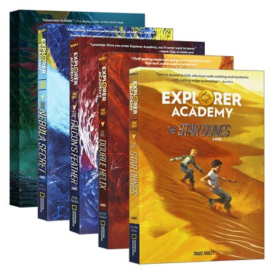 进口原版 Explorer Academy 探险家学院系列1-5册 儿童桥梁章节小说书 青少年冒险主题英语课外阅读 彩色插图 英文版 进口英语