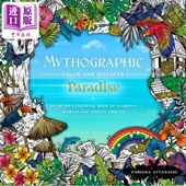 Color 神话色彩与发现 艺术家 英文原版 Discover 天堂 Castle Fabian 进口原版 辉煌世界和隐藏物品涂色书 Mythographic Poin