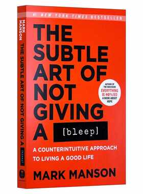 进口原版 英文原版 The Subtle Art of Not Giving a Bleep 不在乎的精妙艺术 重塑幸福 如何活成你想要的那样 英文版 进口英语