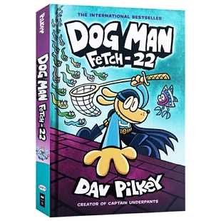 內(nèi)褲 Man Dog 神探狗狗 超人隊長作家Dav 冒險8 兒童學(xué)樂幽默英語全 英文原版 Pilkey FETCH 神探狗狗8 進(jìn)口原版 Dav