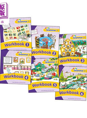 进口原版 *快乐语法1 练习册1-6 手写体字母 英式英语版 Jolly Grammar 1 Workbooks 1-6 In Precursive Letters 英   Jolly Learn
