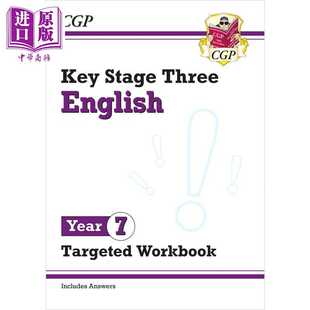 新 Year Workbook Coordinatio 进口原版 附答案New 英语 KS3 English 年级针对性练习册 CGP教辅 Targeted 英国原版