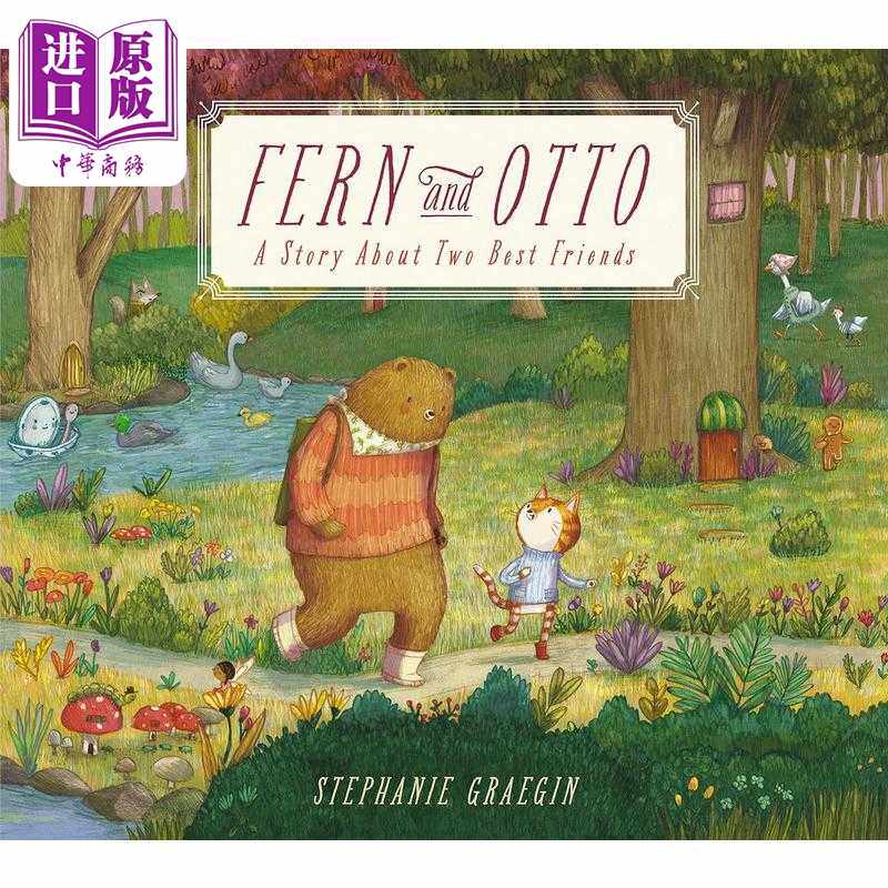 进口原版 *弗恩和奥托 关于两个好朋友的图画书故事 Stephanie Graegin Fern And Otto英文原版 儿童绘本故事书 动   Random House