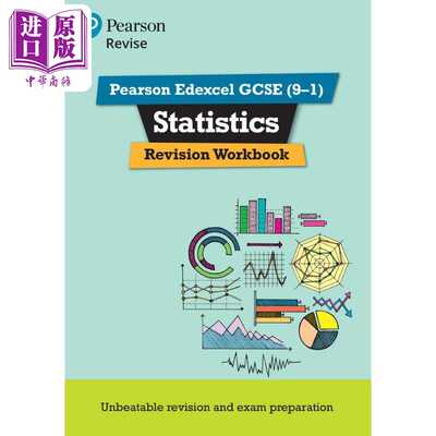 进口原版 *Pearson Revise 培生爱德思GCSE统计学复习练习册 Edexcel GCSE Statistics Revision Workbook 2025 202   Pearson Edu