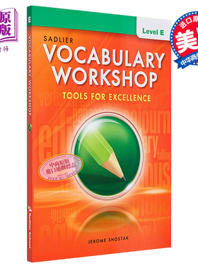进口原版 *Vocabulary Workshop 2022 Student Edition Grade10 Level E词汇工作坊学生书高中一年级 英文原版进口   Sadlier