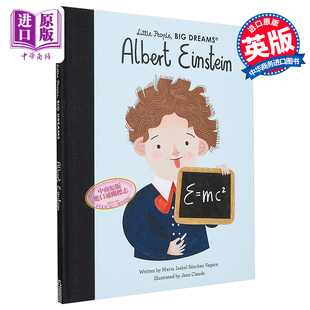 精装 小人物大理想系列 科学家 进口原版 4到7岁 Frances Einstein Mari Albert Lin 爱因斯坦 儿童图画书 英文原版