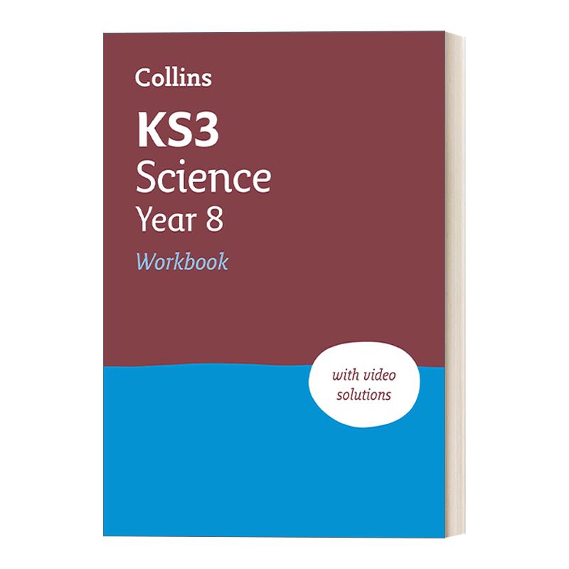 进口原版 英文原版 Collins KS3 Science Year 8 Workbook (new edition) 柯林斯英国初中八年级科学练习册 2023新版 英文版 进