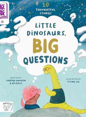 进口原版 *小恐龙大问题 10个待人处世的故事 Little Dinosaurs Big Questions 10 Thoughtful Stories 英文原版 儿   magic cat p