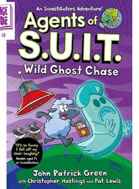 进口原版 *变色龙特工3 Agents of S.U.I.T. Wild Ghost Chase 英文原版小初文学 儿童漫画故事 搞笑侦探推理探险 7   Pan Macmill
