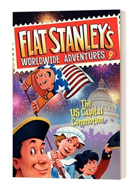 进口原版 Flat Stanley's Worldwide Adventures 9 The US Capital Commotion Flat Stanley的全球冒险9 英文版 美国资本的动荡