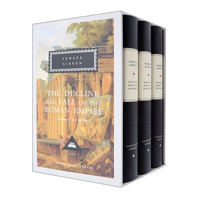 进口原版 Decline And Fall Of The Roman Empire Vol. 1-3 罗马帝国衰亡史 1-3 爱德华·吉本 Everyman精装收藏版 进口原版书