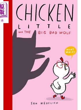 进口原版 *Chicken Little and the Big Bad Wolf 胆的小小鸡1 英文原版 进口图书 故事绘本 亲子绘本4-6岁   SCHOLASTIC US