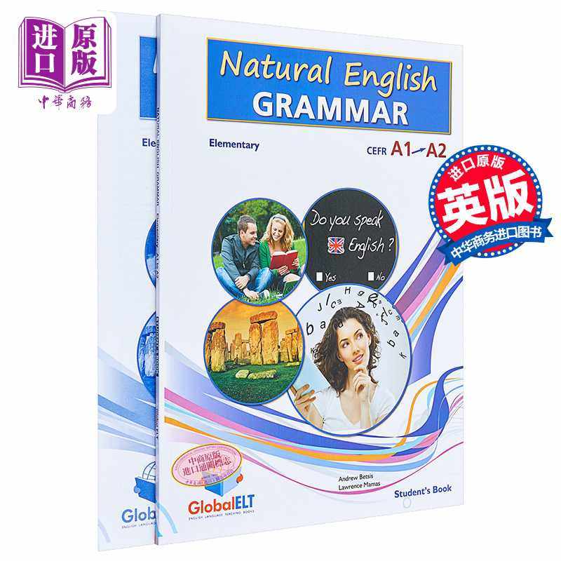 进口原版 *Natural English Grammar 2 Elementary Self-study Global ELT出版 自然英语语法2  初级自学套装 7-12   GLOBAL ELT