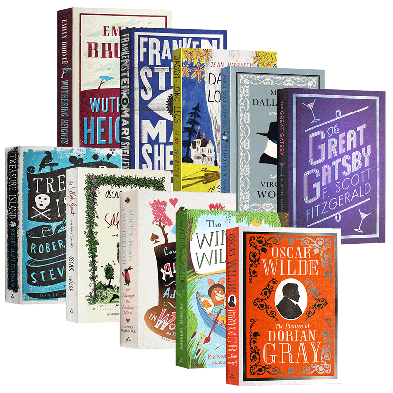 进口原版 经典名著文学小说10本套装 道林格雷的画像 The Picture of Dorian Gray 英文原版 了不起的盖茨比   Alma Classics