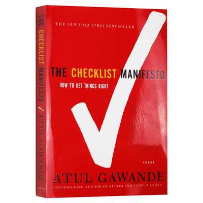 进口原版 清单革命 英文原版 The Checklist Manifesto  阿图葛文德医生 进口原版英语书籍 全英文版 Atul Gawande   Picador