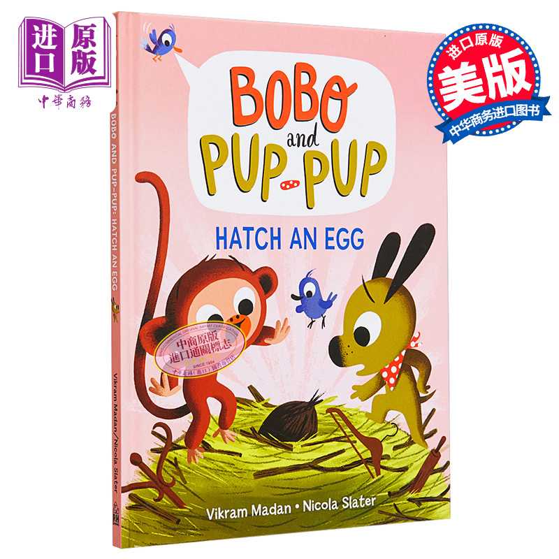 进口原版 *Bo Bo and Pup Pup Hatch An Egg 桥梁漫画图像小说 波波与狗狗4 小初文学 英文原版进口图书 儿童英文漫   Random Hous