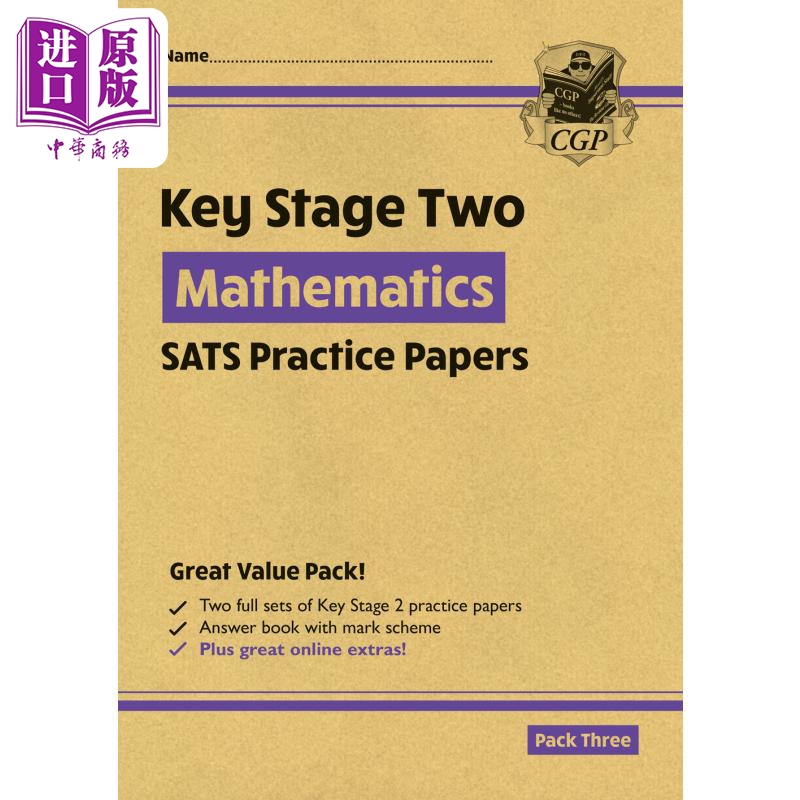 进口原版 *新KS2 Maths SATS实践论文套装3 New KS2 Maths SATS Practice Papers Pack 3 with free Online Extras   Coordination