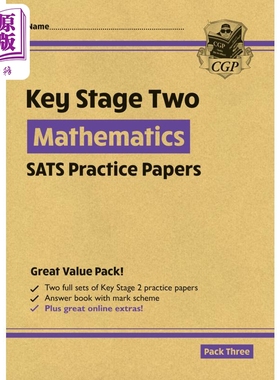 进口原版 *新KS2 Maths SATS实践论文套装3 New KS2 Maths SATS Practice Papers Pack 3 with free Online Extras   Coordination