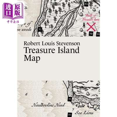 进口原版 *罗伯特路易斯史蒂文森 金银岛地图 Robert Louis Stevenson Treasure Island Map 英文原版 Martin Thela   Paris Grafi