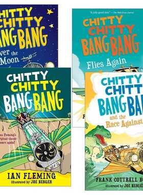 进口原版 Chitty Chitty Bang Bang 英文版 飞天万能车系列4册 儿童科幻动作冒险小说 Frank Cottrell Boyce 英文原版 进口英语