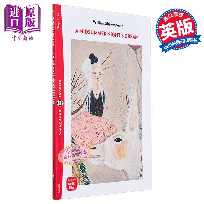 进口原版 *A MIDSUMMER NIGHT'S DREAM  (Restyled)仲夏夜之梦 配音频练习和练习答案 A2级别 含音频 英文原版 英语   ELI Publish