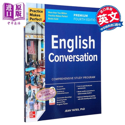 进口原版 *【2024年新版】熟能生巧 英语对话 英文原版 第四版 Practice Makes Perfect English Conversation Prem   McGraw Hill