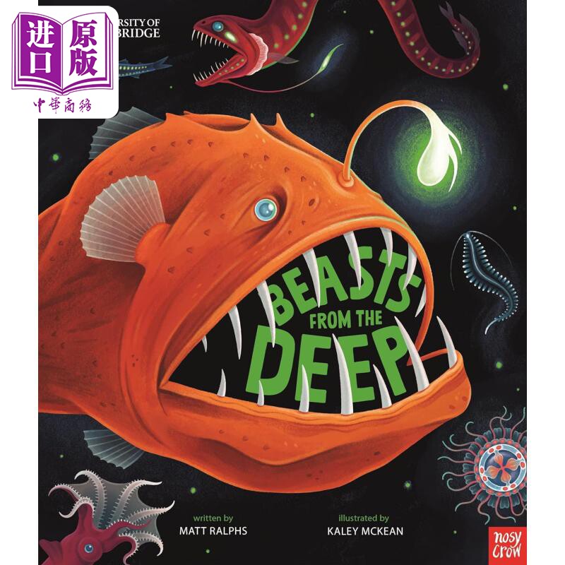 进口原版 *剑桥大学合作出版系列 海洋深处的野兽University of Cambridge Beasts from the Deep英文原版 儿童科普   Nosy Crow