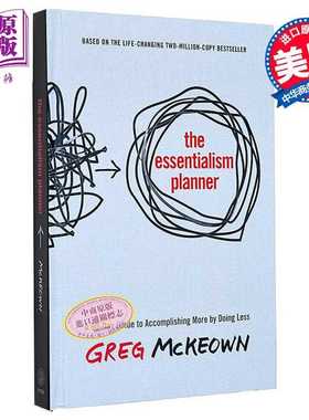 进口原版 *本质主义者日历 90天指南 少做更多 实现更大成就 英文原版 The Essentialism Planner Greg McKeown   Random House US