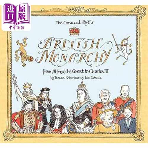 进口原版 *漫画英国君主制 从阿尔弗雷德大帝到查理三世 The Comical Eye s British Monarchy 英文原版 Leo Schulz   SelfMadeHer
