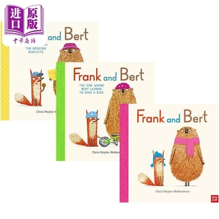 Bert Chris Bal Crow 进口原版 英文原版 骑单车Ride Nosy 弗兰克和伯特4册 进口儿童绘本故事图画书 Bike and Naylor Frank
