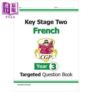 KS2 CGP教辅 问题书 French Coordinatio Targeted Question Two 法语有针对性 第 Stage 进口原版 新 Year 英国原版 年Key