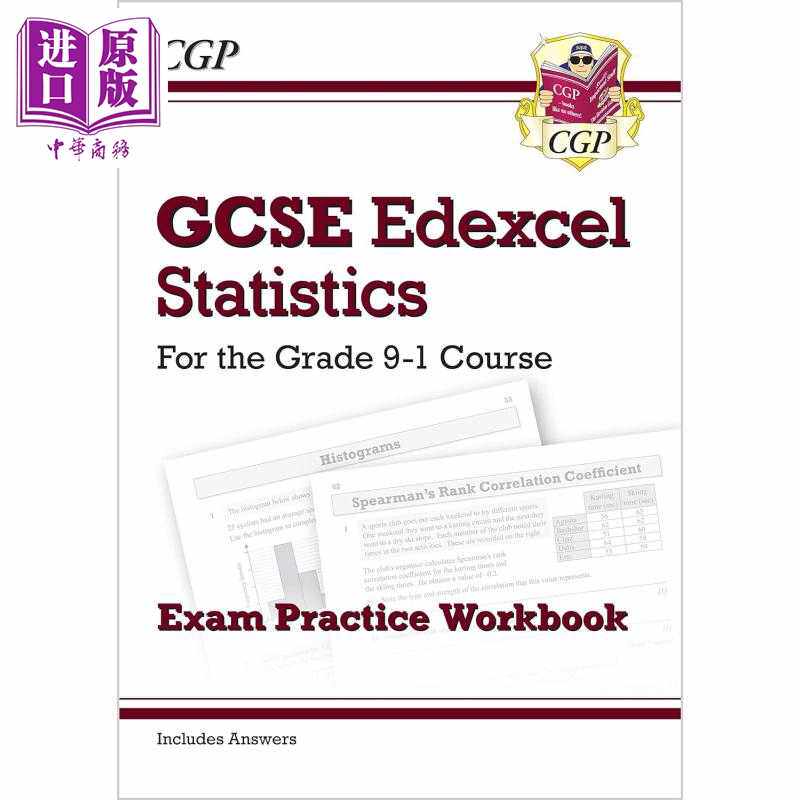 进口原版 *英国CGP GCSE Statistics Edexcel Exam Practice Workbook (includes Answers)   CGP