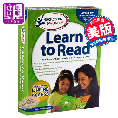 进口原版 *迷上自然拼读学与读第1级全集L5  Hooked/on/Phonics Hooked on Phonics