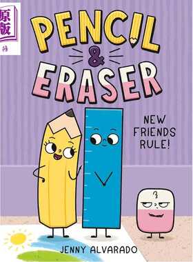 进口原版 *桥梁漫画 铅笔与橡皮刷3 Pencil & Eraser New Friends Rule 英文原版 儿童漫画故事绘本 图画小说 进口   Random House
